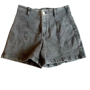 Tintoretto (Spain) High-Rise Black Denim Shorts Size 40 (Approx. US‎ 6)